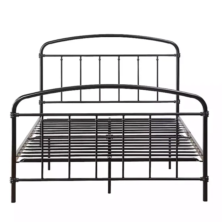 Kirklands Home Beds & Headboards|Midnight Vintage Arch Full Bed Frame Black