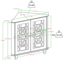 Kirklands Home Cabinets & Sideboards|Mikie Corner Cabinet Black