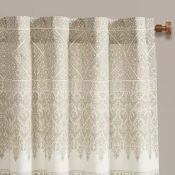 Kirklands Home Curtains & Drapes|Mila Horizontal Stripe Curtain Panel, 84 in. Tan