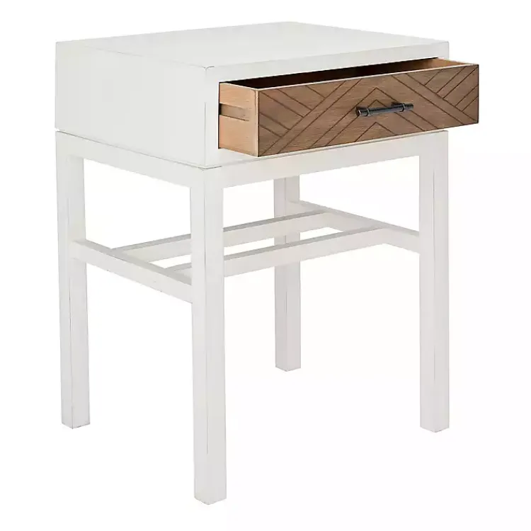 Kirklands Home Accent & End Tables|Milo Honey Herringbone Accent Table