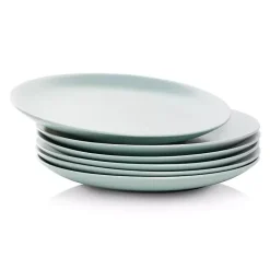 Kirklands Home Dinnerware|Mineral Classic Coupe Dinner Plates, Set of 6 Blue