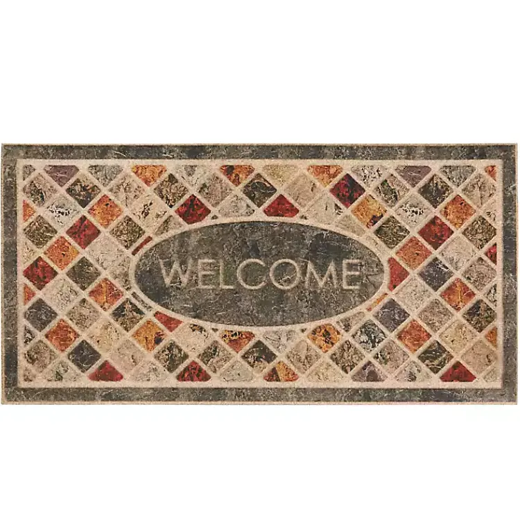 Kirklands Home Doormats|Mineral Stone Ornamental Entry Doormat