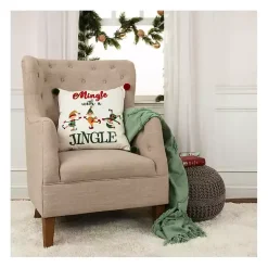 Outlet Mingle With A Jingle Christmas Throw Pillow Pillows