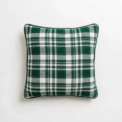 Best Mini Green and White Plaid Christmas Pillow Christmas Pillows
