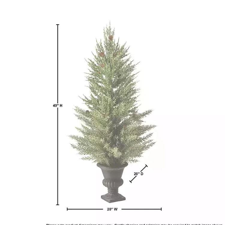 Online Mini Spruce Tree in Urn Planter Christmas Arrangements & Garland
