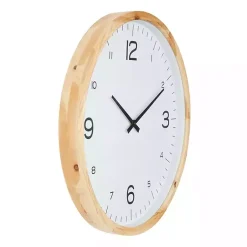 Kirklands Home Clocks|Minimalist Wood Frame Wall Clock