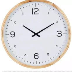 Kirklands Home Clocks|Minimalist Wood Frame Wall Clock