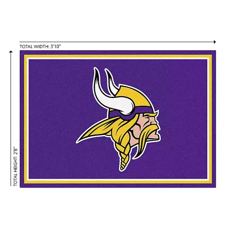 Kirklands Home Area Rugs|Minnesota Vikings Area Rug, 3x4 Purple
