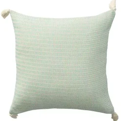 Outlet Mint Trapeze Organic Cotton Throw Pillow Pillows