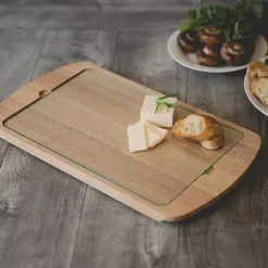 Kirklands Home Serving & Entertaining|Mississippi Bulldogs Wood and Glass Serving Board