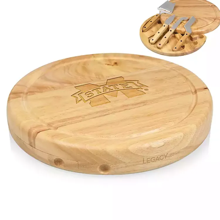 Kirklands Home Serving & Entertaining|Mississippi State Cheese Board and Tool Set Tan