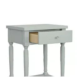 Kirklands Home Accent & End Tables|Mist Rectangle Accent Table with Charging Station Green