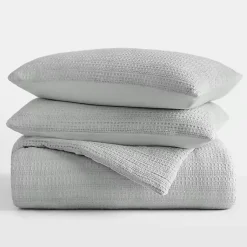 Kirklands Home Comforters|Mist Waffle Ultra-Soft 3-pc. King Comforter Set Green