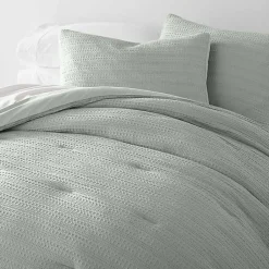 Kirklands Home Comforters|Mist Waffle Ultra-Soft 3-pc. Twin Comforter Set Green