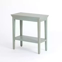 Kirklands Home Accent & End Tables|Mist Wood Marlee Side Table Blue