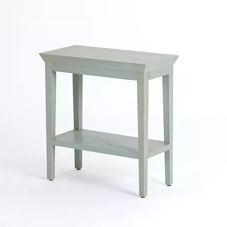 Kirklands Home Accent & End Tables|Mist Wood Marlee Side Table Blue