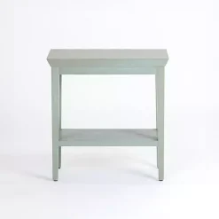 Kirklands Home Accent & End Tables|Mist Wood Marlee Side Table Blue