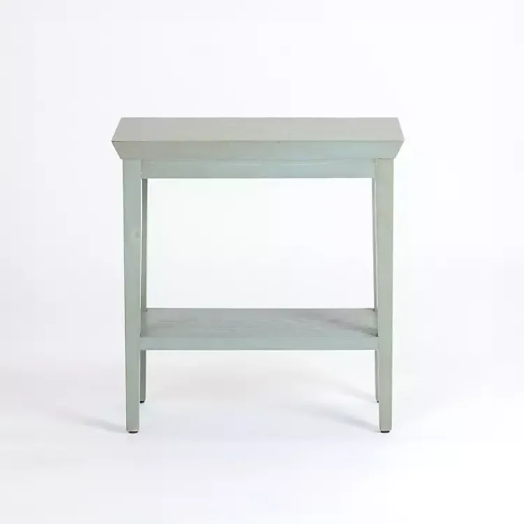 Kirklands Home Accent & End Tables|Mist Wood Marlee Side Table Blue