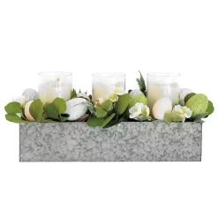 Hot Mixed Floral and Eggs LED Candle Centerpiece Easter Decorations