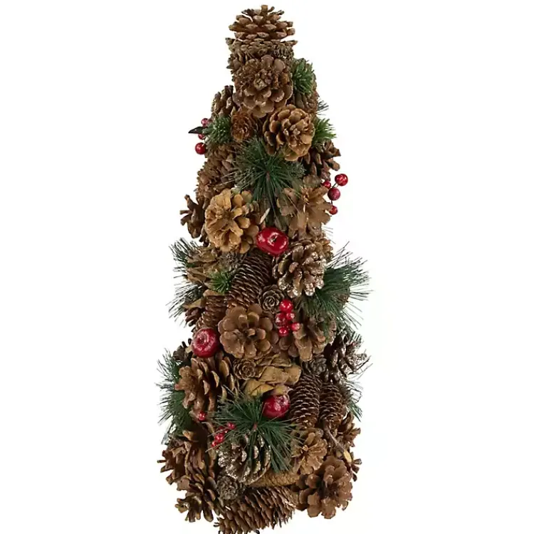 Online Mixed Foliage and Apple Cone Christmas Tree Christmas Decorations