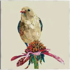 Kirklands Home Framed Art|Mixed Media Bird II Framed Canvas Art Print
