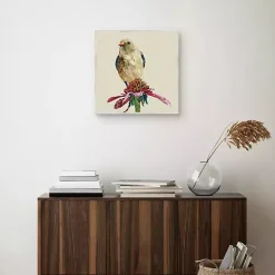 Kirklands Home Framed Art|Mixed Media Bird II Framed Canvas Art Print