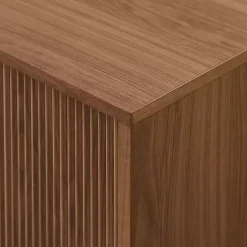 Kirklands Home Tv Stands & Media Consoles|Mocha Fluted 2-Door Compact TV Stand Brown