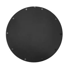 Kirklands Home Framed Mirrors|Modern Metal Round Wall Mirror Black