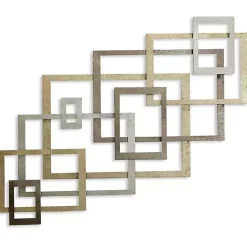 Kirklands Home Wall Plaques|Modern Glossy Squares Wall Sculpture