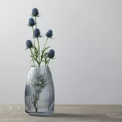 Online Modern Ribbed Glass Vase Vases
