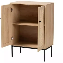 Kirklands Home Cabinets & Sideboards|Modern Natural Wood Rat Cabinet Tan