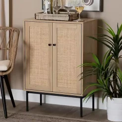 Kirklands Home Cabinets & Sideboards|Modern Natural Wood Rat Cabinet Tan