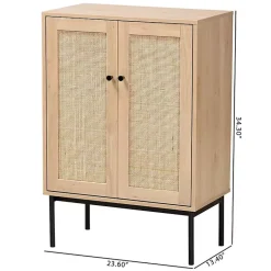 Kirklands Home Cabinets & Sideboards|Modern Natural Wood Rat Cabinet Tan
