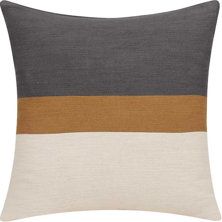 Online Modern Neutral Stripe Pillow Pillows