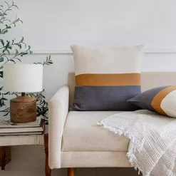 Online Modern Neutral Stripe Pillow Pillows