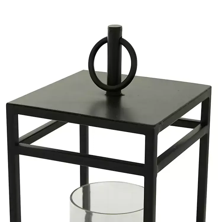 New Modern Vintage Iron Framed Lantern, 18 in. Lanterns