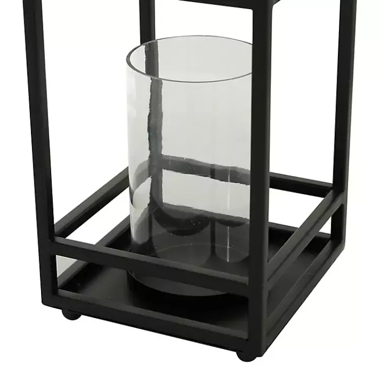 New Modern Vintage Iron Framed Lantern, 18 in. Lanterns