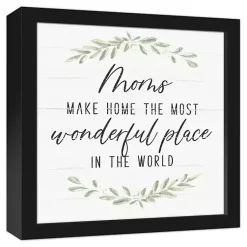 Kirklands Home Wall Quotes & Signs|Mom Make Home Wonderful Framed Canvas Print