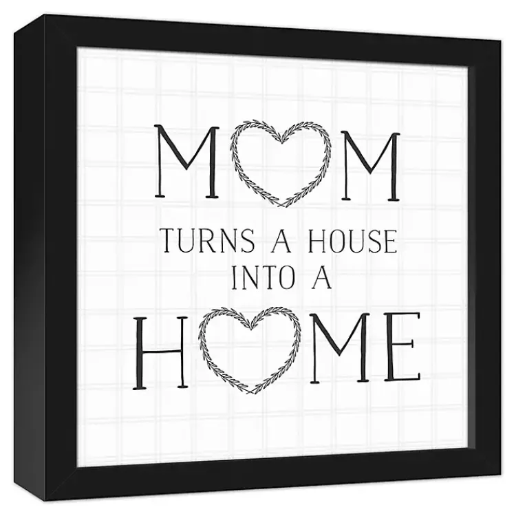 Kirklands Home Wall Quotes & Signs|Mom Turns a House into a Home Framed Canvas Print