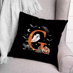 Clearance Monogram G Halloween Indoor/Outdoor Pillow Halloween