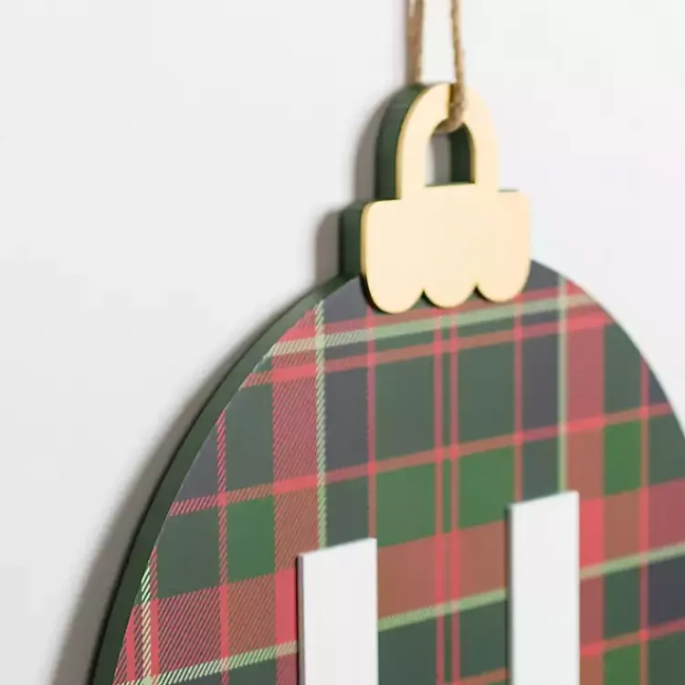 Discount Monogram H Plaid Ornament Wall Plaque Monogram Seasonal Decor