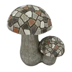 Kirklands Home Garden Statues|Mosaic Mushrooms Outdoor Statue