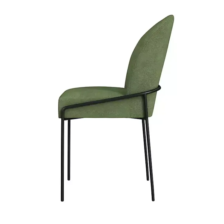 Kirklands Home Dining Chairs|Moss Velvet Metal Dining Chair Green