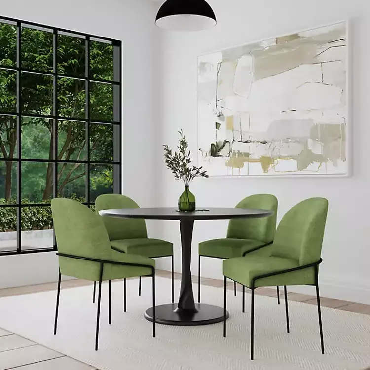 Kirklands Home Dining Chairs|Moss Velvet Metal Dining Chair Green