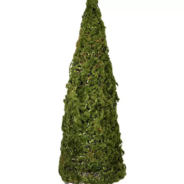 Discount Mossed Cone Tree Figurine Trees & Topiaries