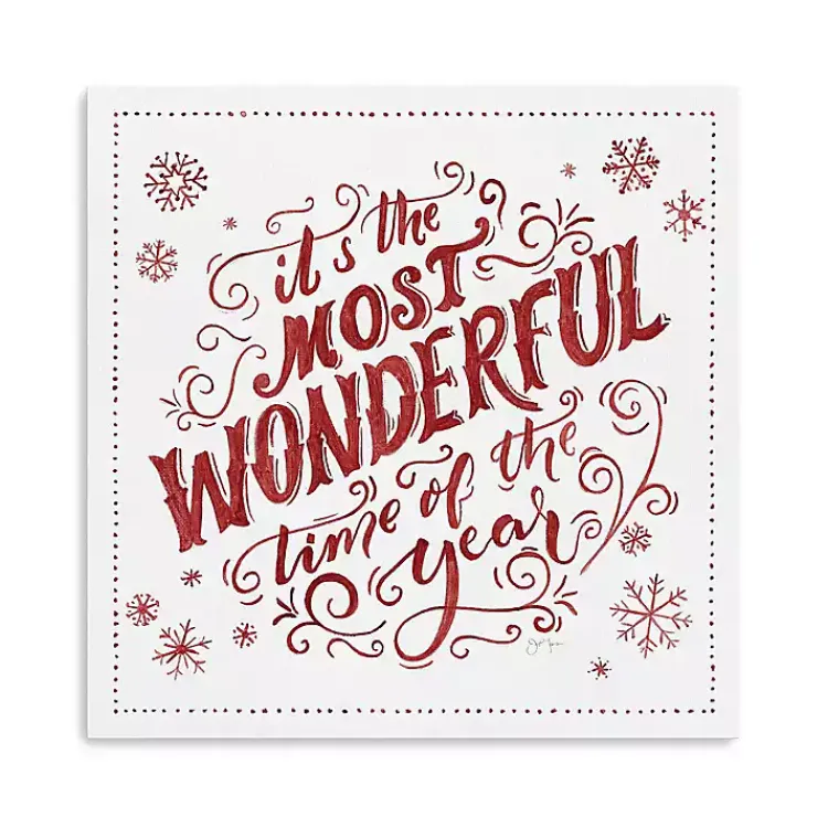 Outlet Most Wonderful Time Christmas Wall Plaque Christmas Art & Wall Decor
