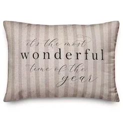 Sale Most Wonderful Time of the Year Christmas Pillow Christmas Pillows