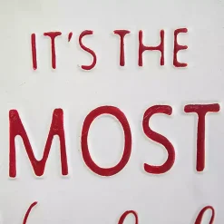 Most Wonderful Time of Year Hangtag Wall Plaque Christmas Art & Wall Decor