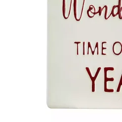 Most Wonderful Time of Year Hangtag Wall Plaque Christmas Art & Wall Decor