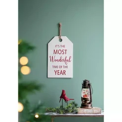 Most Wonderful Time of Year Hangtag Wall Plaque Christmas Art & Wall Decor